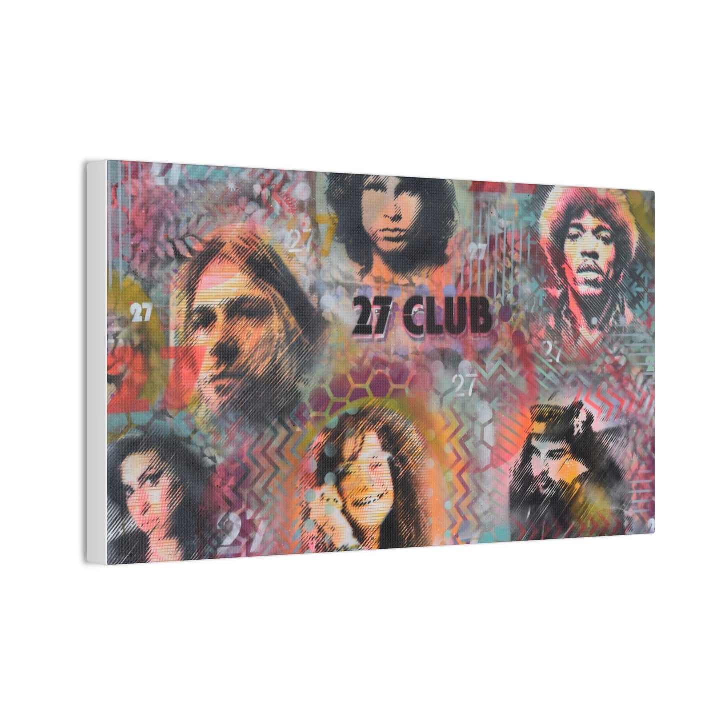 27 Club (Print on Stretched Canvas)