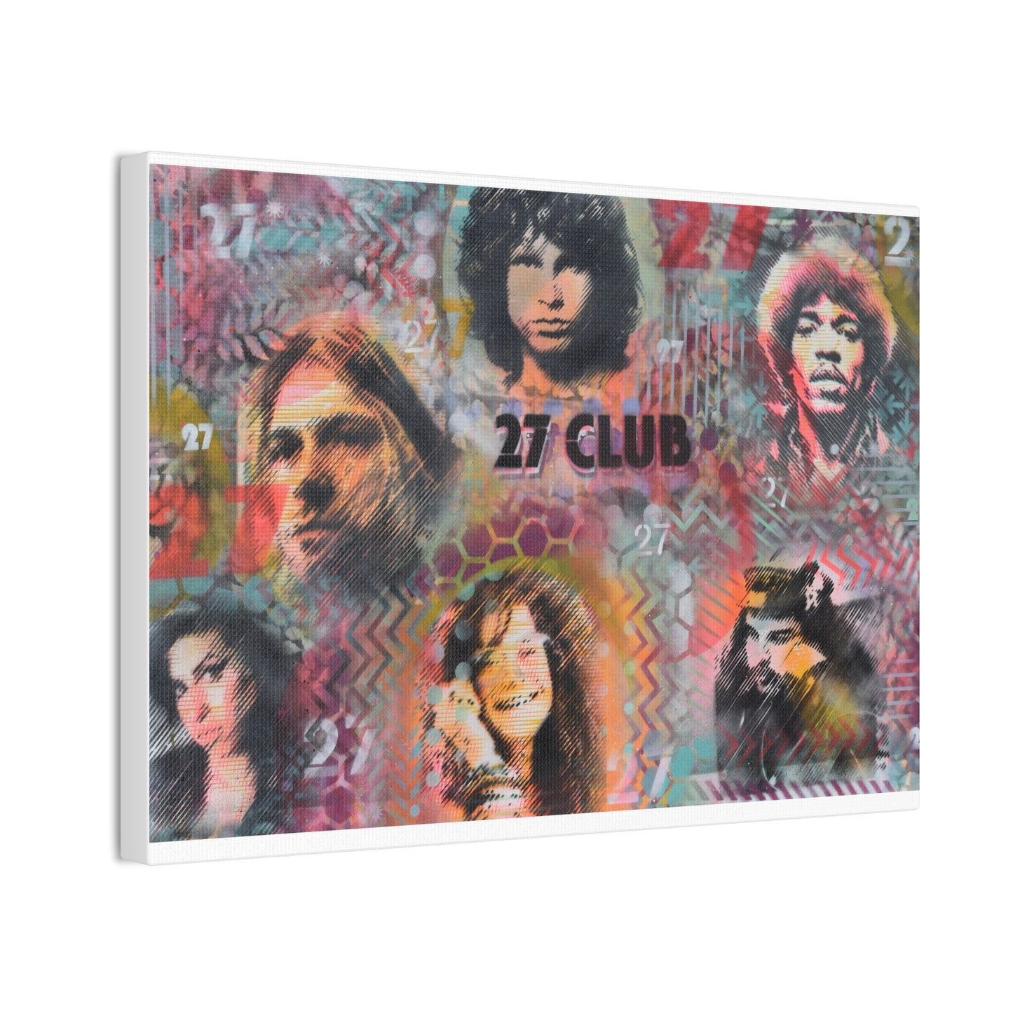 27 Club (Print on Stretched Canvas)