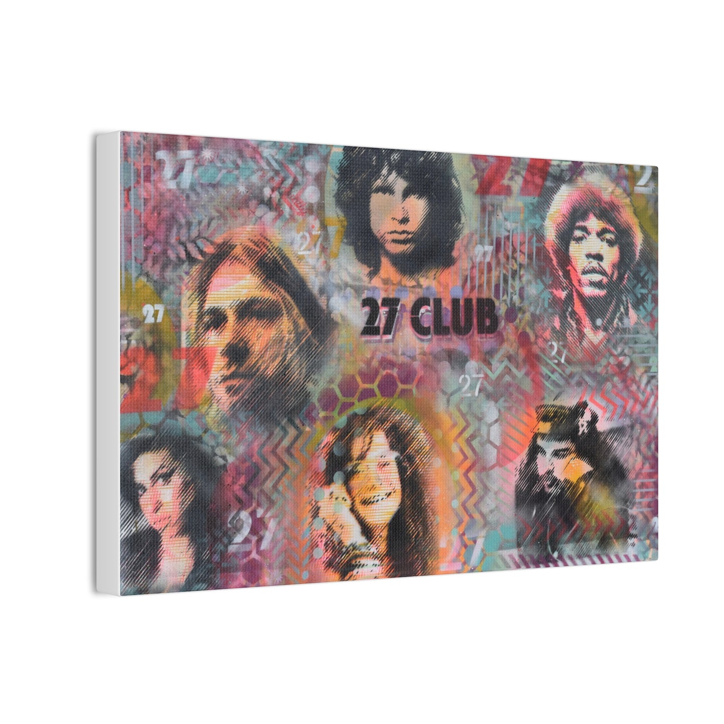 27 Club (Print on Stretched Canvas)
