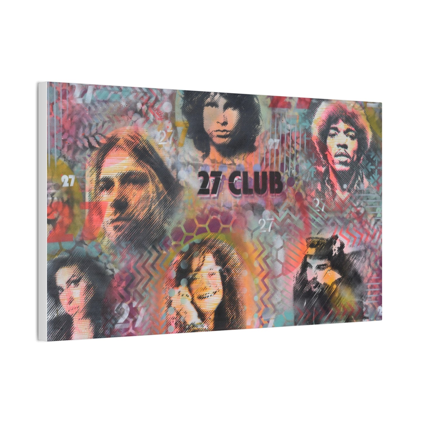27 Club (Print on Stretched Canvas)