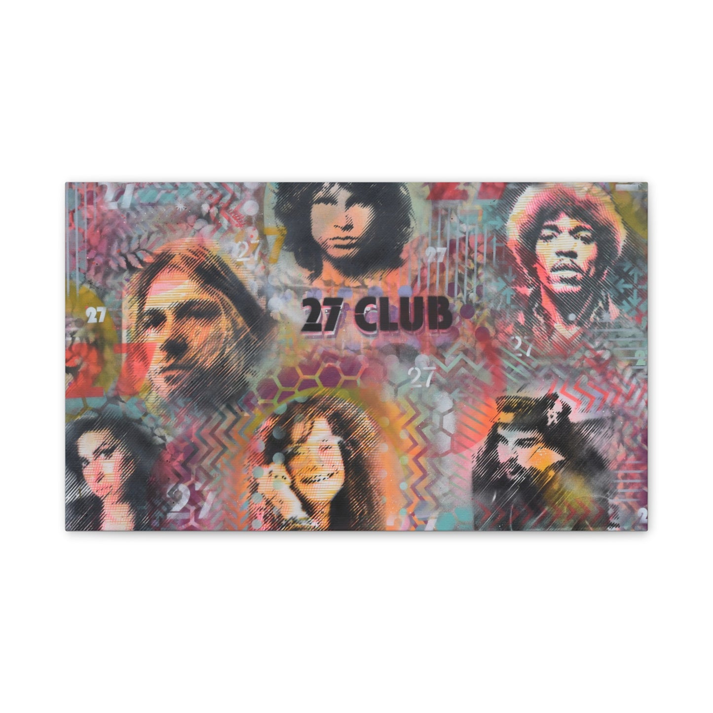 27 Club (Print on Stretched Canvas)