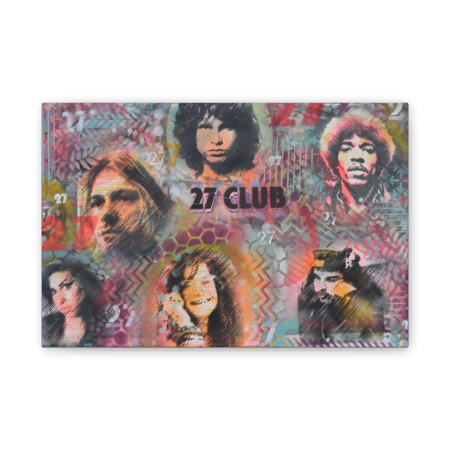 27 Club (Print on Stretched Canvas)