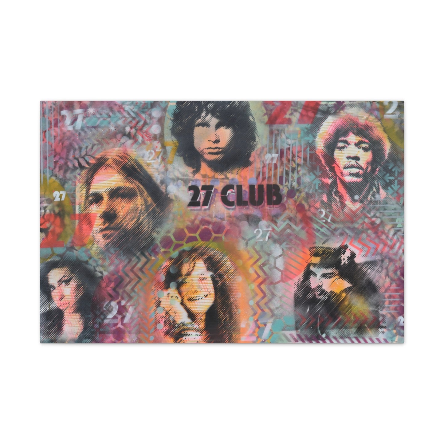 27 Club (Print on Stretched Canvas)