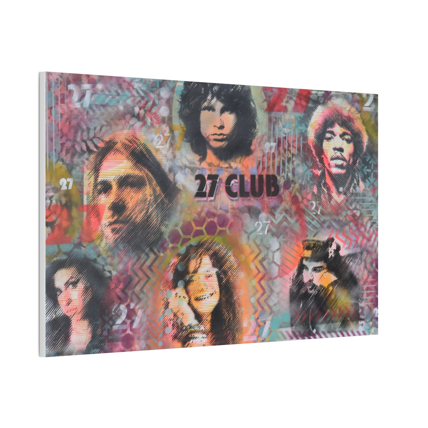 27 Club (Print on Stretched Canvas)