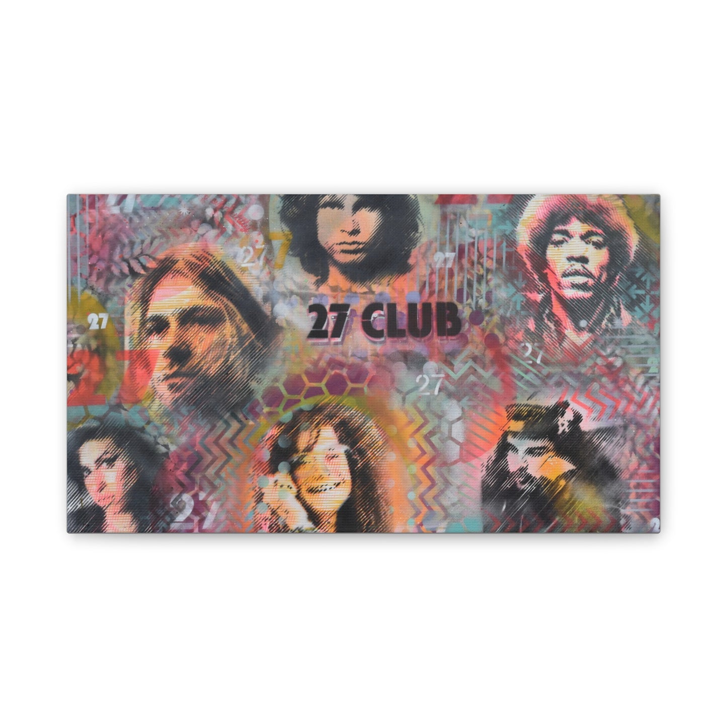 27 Club (Print on Stretched Canvas)