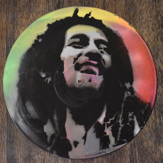 Bob Marley (Vinyl Record Art) (Sold) similar renditions available upon request